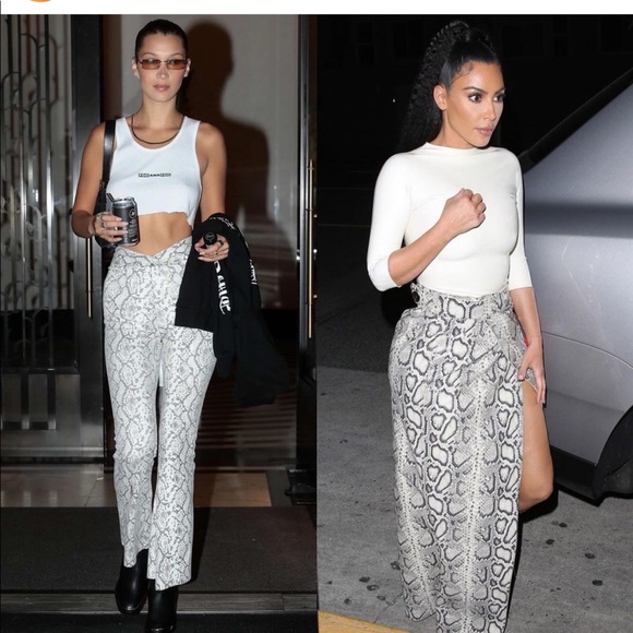 NEW ⭐️ $1,000 J Brand Python Leather pants - Picture 10 of 12